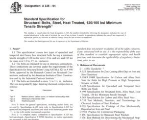Astm A 325 – 04 pdf free download