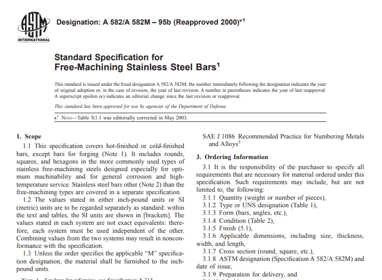 Astm A 581 A581M – 95b (Reapproved 2000) pdf free