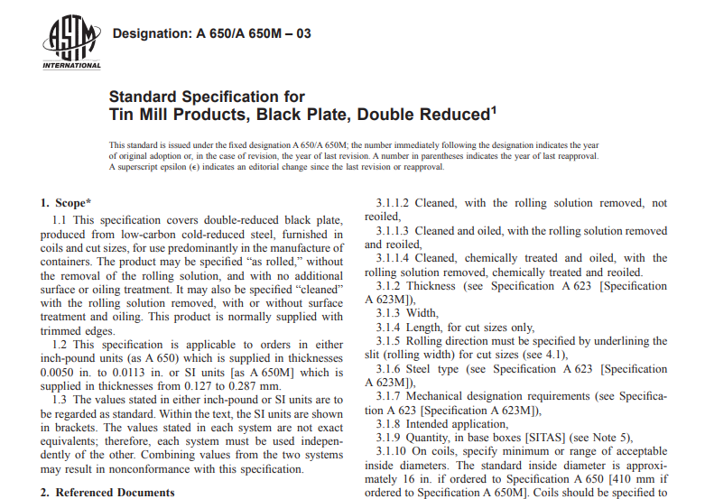 Astm A 650 A 650M – 03 pdf free download