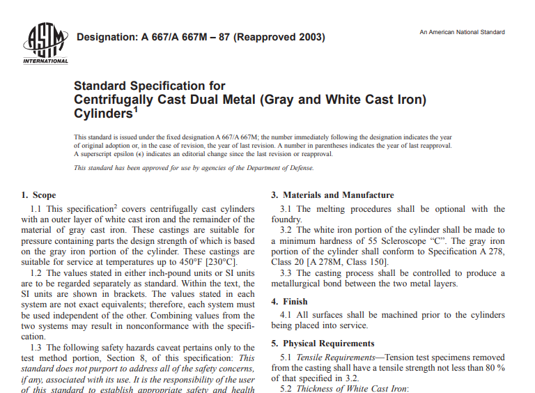 Astm A 667 A 667M – 87 (Reapproved 2003) pdf free download