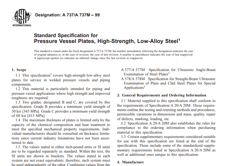 Astm A 737/A 737M – 99 pdf free download