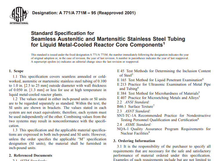 Astm A 771 A 771M – 95 (Reapproved 2001) pdf free