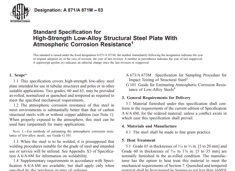 Astm A 871 A 871M – 03 pdf free download
