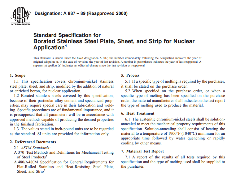 Astm A 887 – 89 (Reapproved 2000) pdf free download