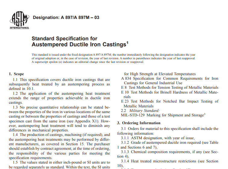 Astm A 897/A 897M – 03 pdf free download