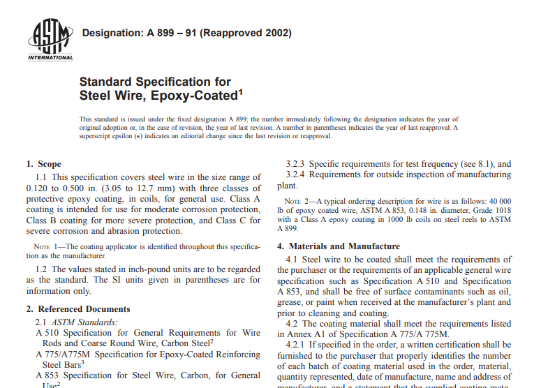 Astm A 899 – 91 (Reapproved 2002) pdf free download