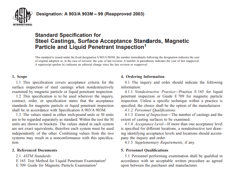 Astm A 903 A 903M – 99 (Reapproved 2003) pdf free download