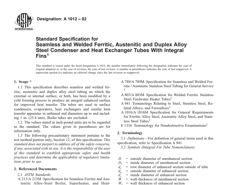 Astm A 1012 – 02 pdf free download
