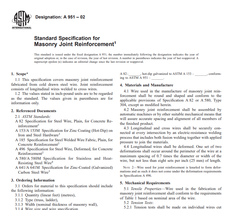Astm A 951 – 02 pdf free download