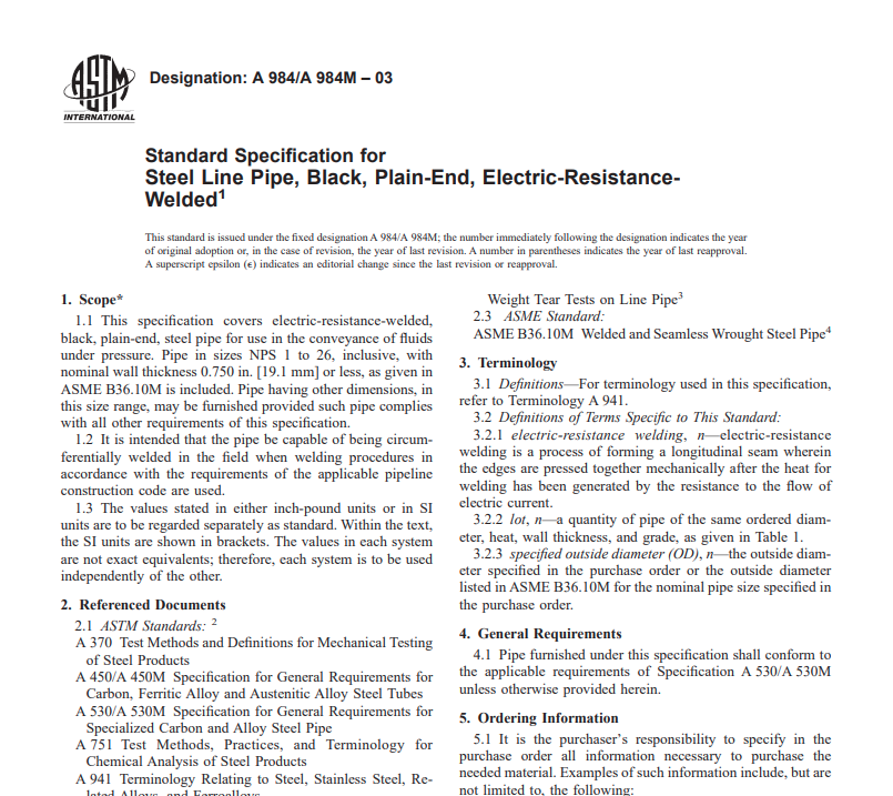 Astm A 984 A 984M – 03 pdf free download