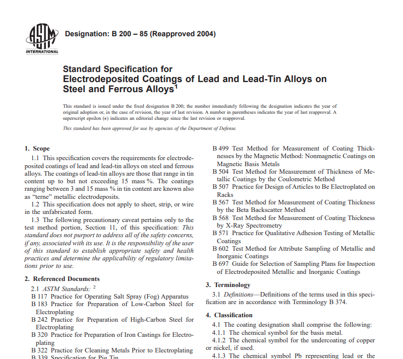 Astm B 200 – 85 (Reapproved 2004) Pdf free download