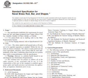 Astm B 21 B 21M – 01e1 pdf free download