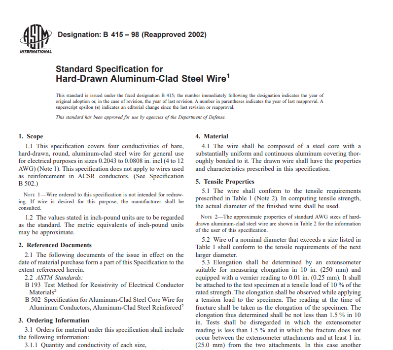 Astm B 415 – 98 (Reapproved 2002) Pdf free download