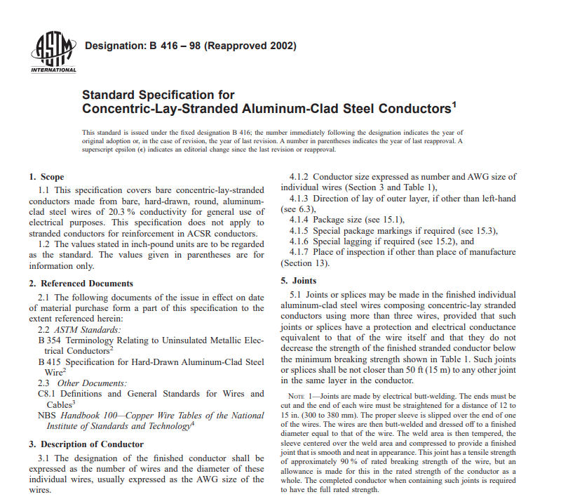 Astm B 416 – 98 (Reapproved 2002) Pdf free download