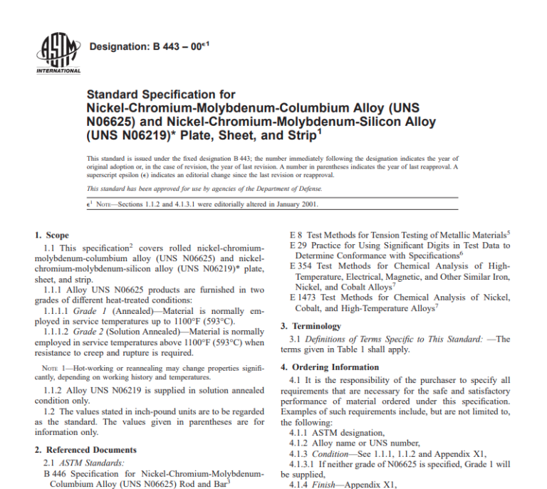 Astm B 443 – 00e1 Pdf Free Download