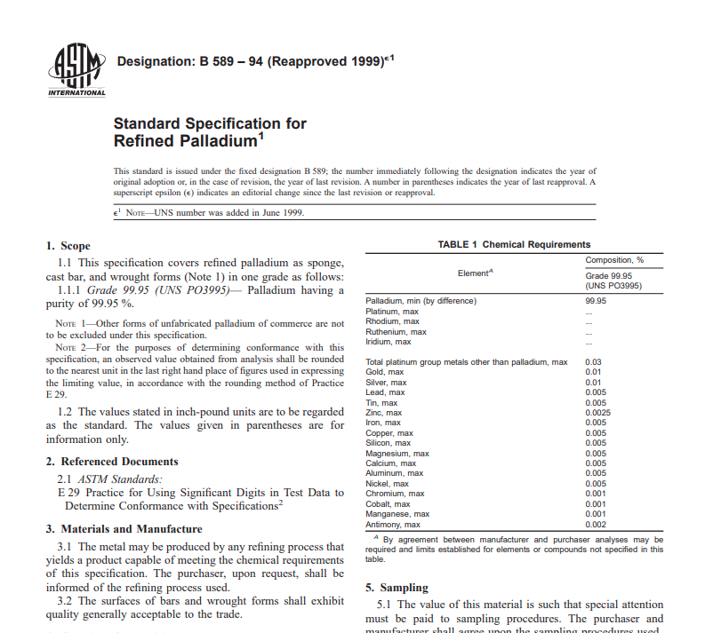 Astm B 589 – 94 (Reapproved 1999)e1Pdf free download