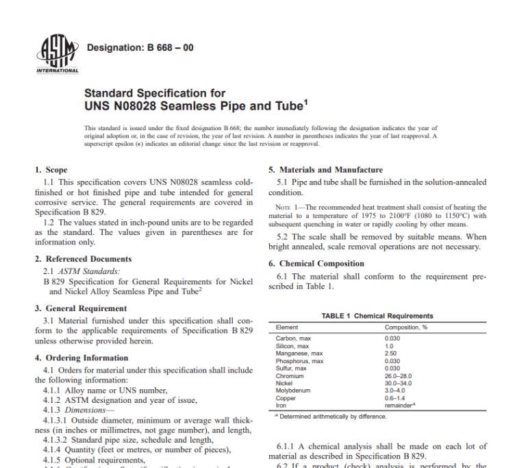 Astm B 668 – 00 Pdf Free Download – Civil Eng