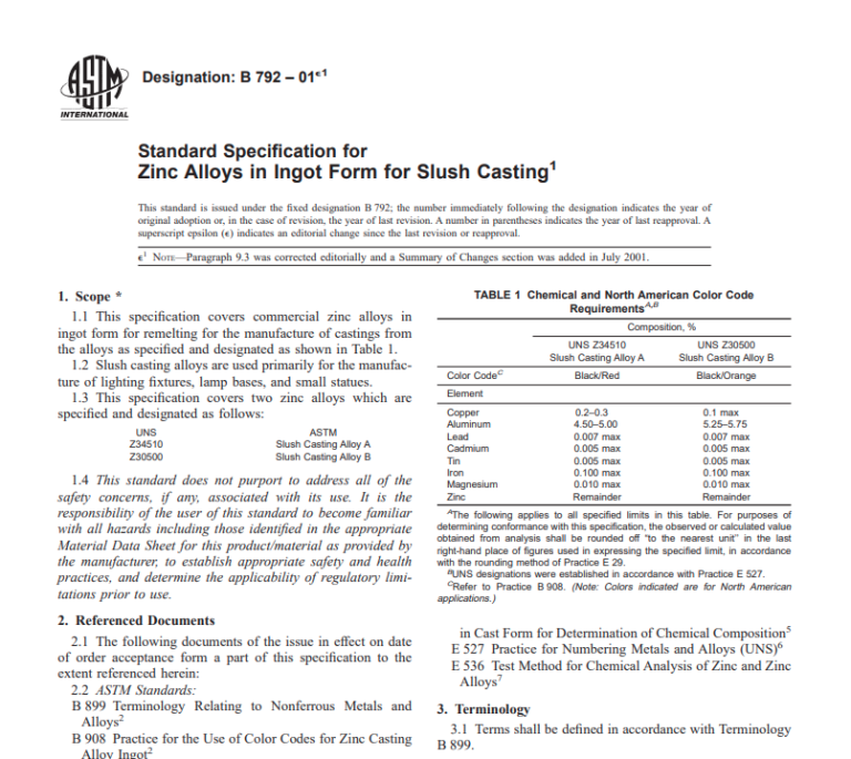 Astm B 792 – 01e1 Pdf Free Download – Civil Eng