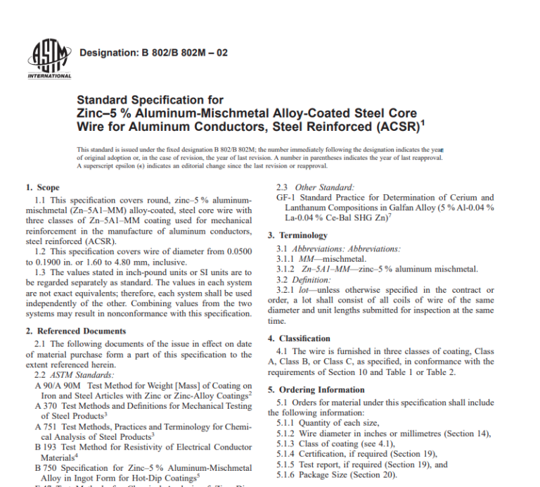 Astm B 802/B 802M – 02 Pdf Free Download