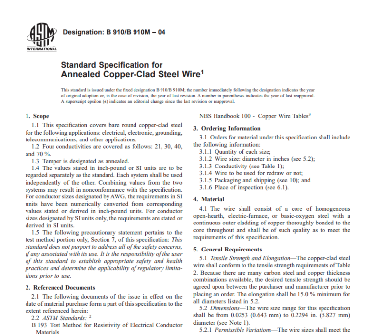 Astm B 910/B 910M – 04 Pdf Free Download