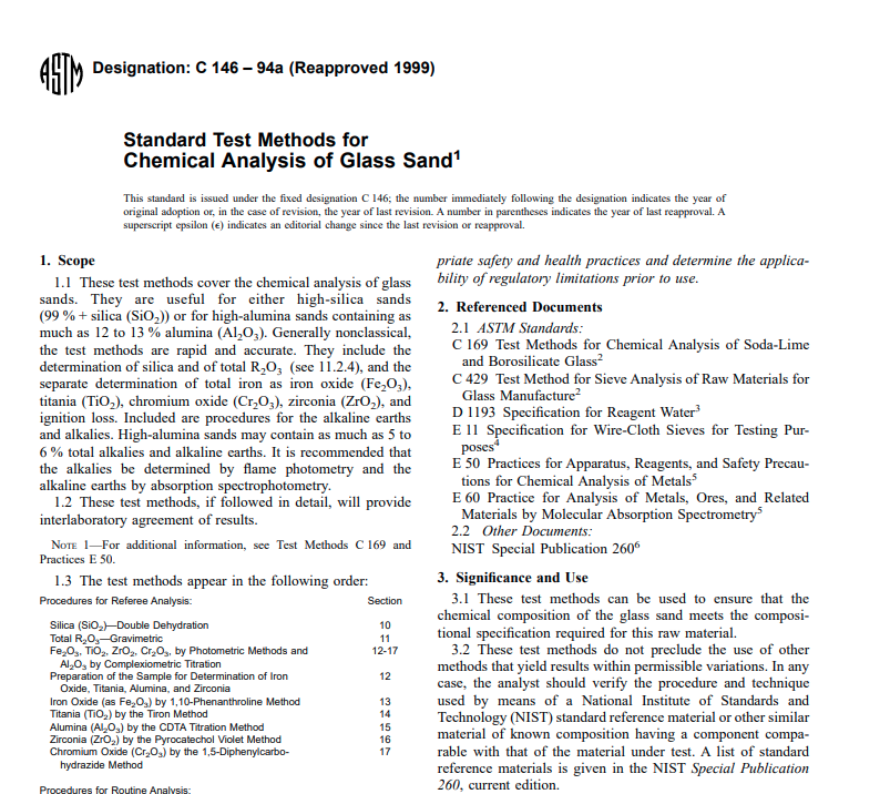 Astm C 146 – 94a (Reapproved 1999) Pdf free download