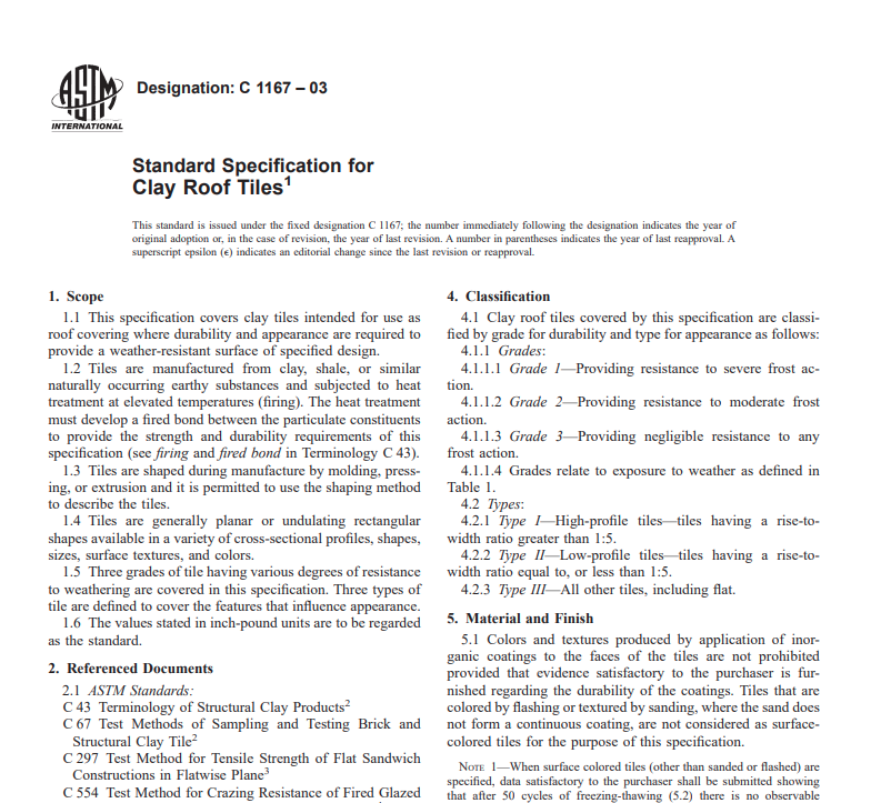 Astm C 1167 – 03 pdf free download