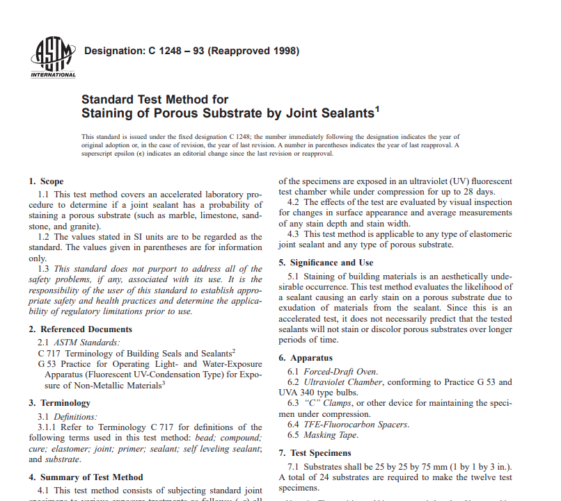 Astm C 1248 – 93 (Reapproved 1998) Pdf free download