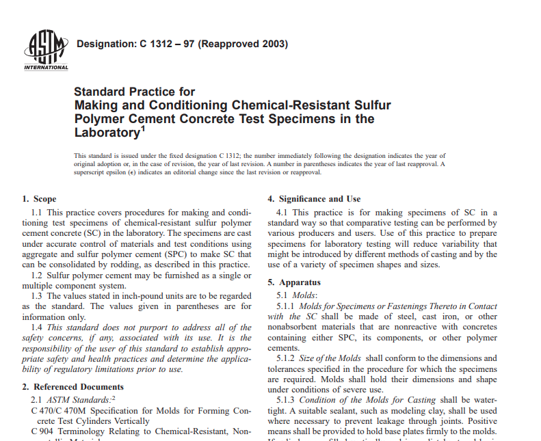 Astm C 1312 – 97 (Reapproved 2003) Pdf free download