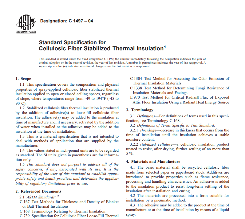 Astm C 1497 – 04 pdf free download