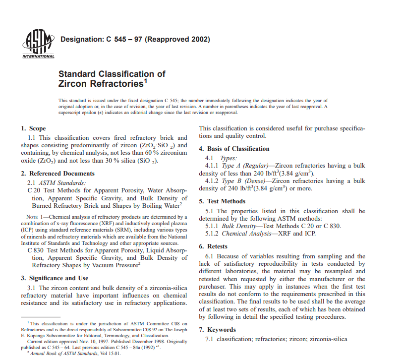 Astm C 545 – 97 (Reapproved 2002) Pdf free download