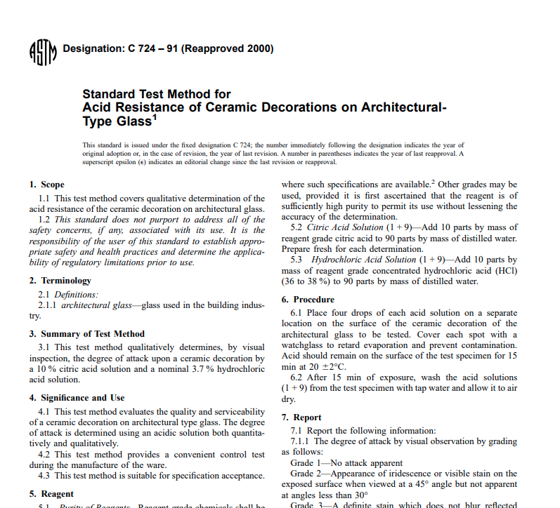 Astm C 724 – 91 (Reapproved 2000) Pdf free download