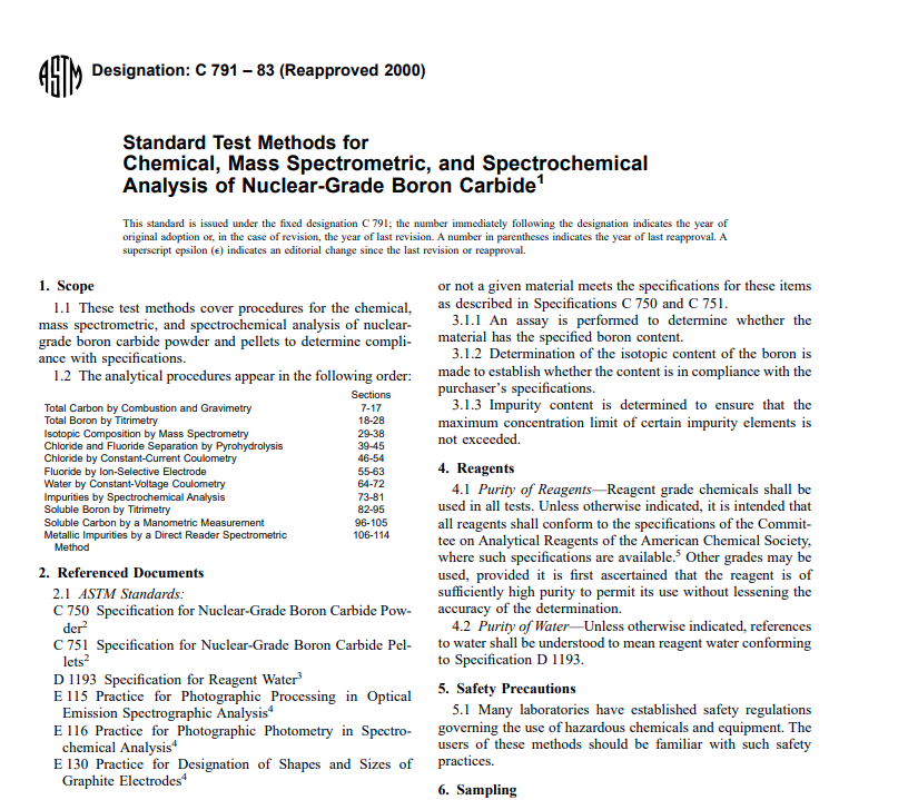 Astm C 791 – 83 (Reapproved 2000) Pdf free download