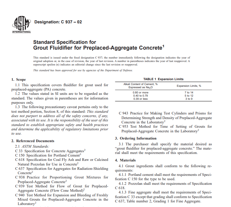 Astm C 937 – 02 Pdf free download – Civil Eng