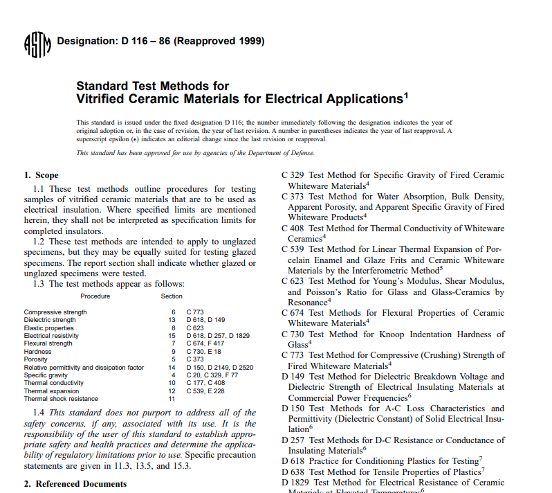 Astm D 116 – 86 (Reapproved 1999)  Pdf free download