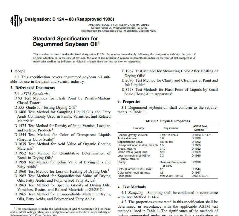 Astm D 124 – 88 (Reapproved 1998) Pdf free download