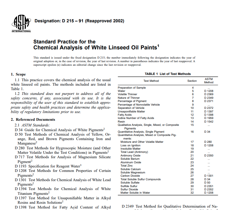 Astm D 215 – 91 (Reapproved 2002) Pdf free download