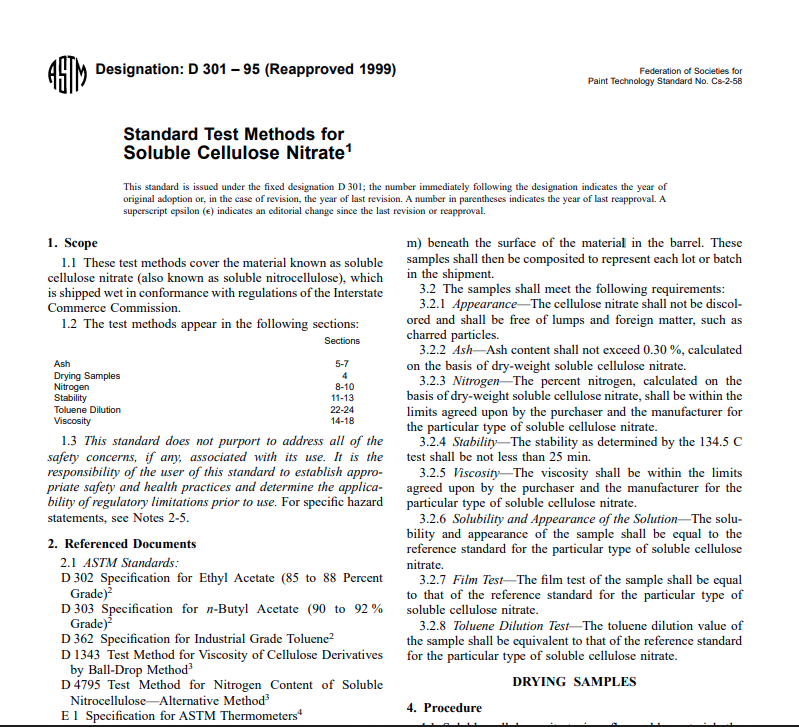 Astm D 301 – 95 (Reapproved 1999) Pdf free download