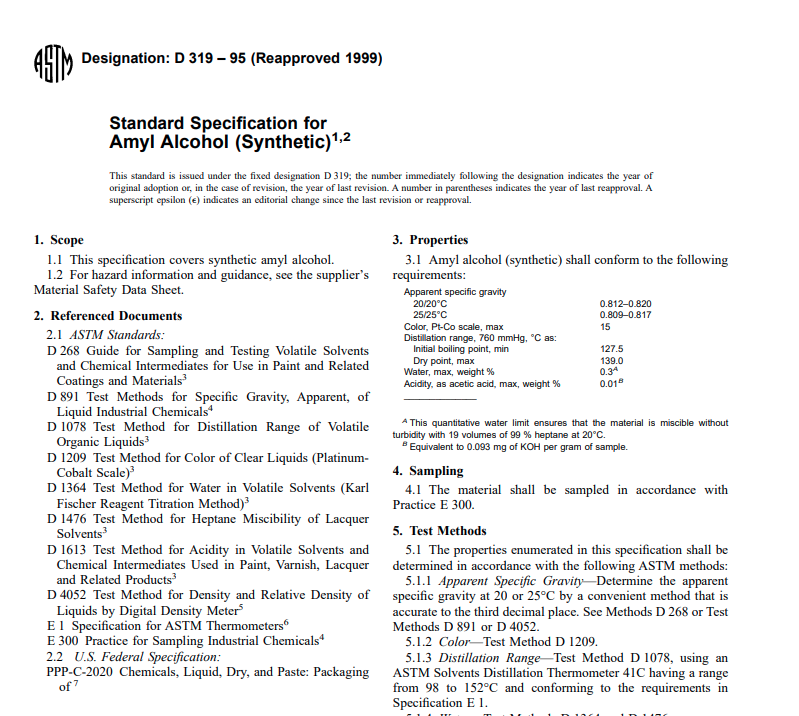 Astm D 319 – 95 (Reapproved 1999) Pdf free download