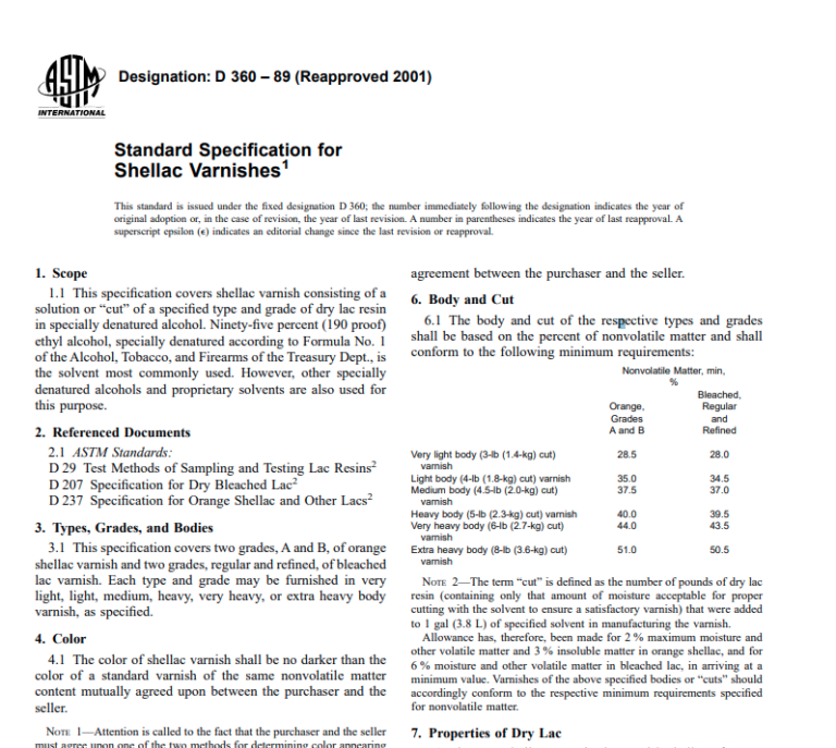 Astm D 360 – 89 (Reapproved 2001) - Civil Eng