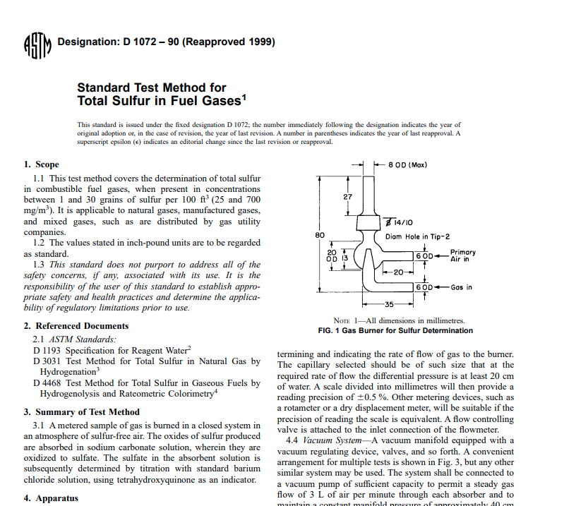 Astm D 1072 – 90 (Reapproved 1999) Pdf free download