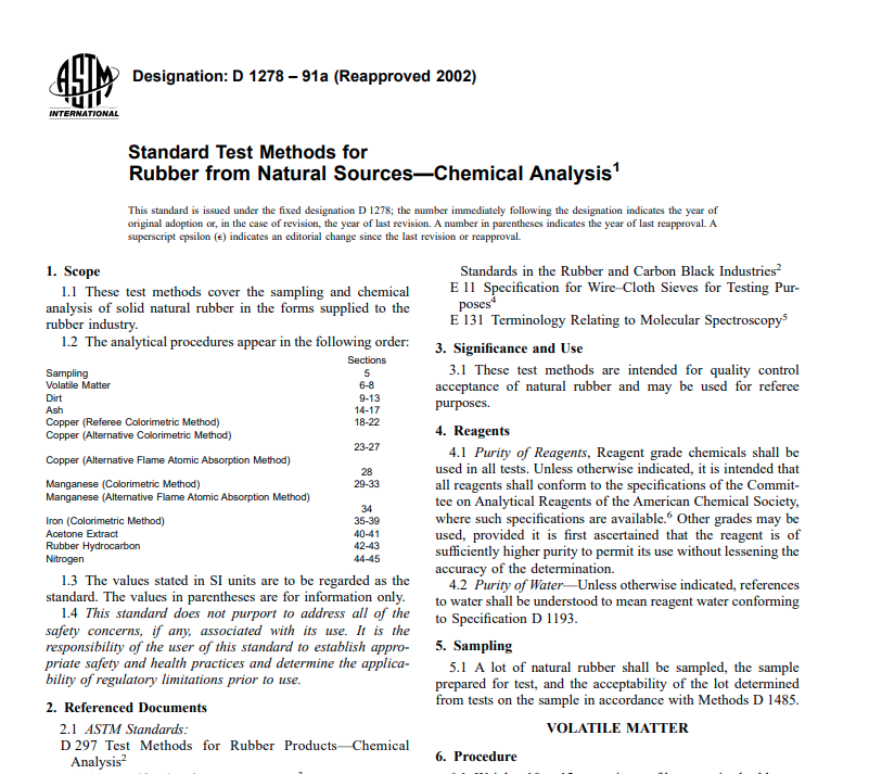 Astm D 1278 – 91a (Reapproved 2002) Pdf free download