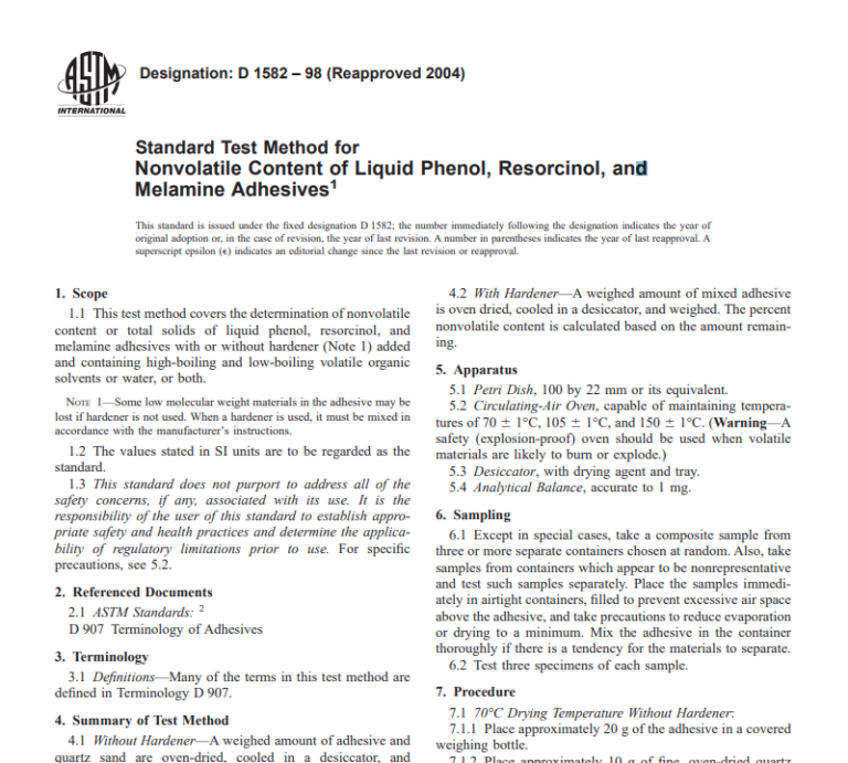 Astm D 1582 – 98 (Reapproved 2004) Pdf Free Download