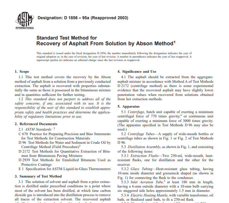 Astm D 1856 – 95a (Reapproved 2003)Pdf free download