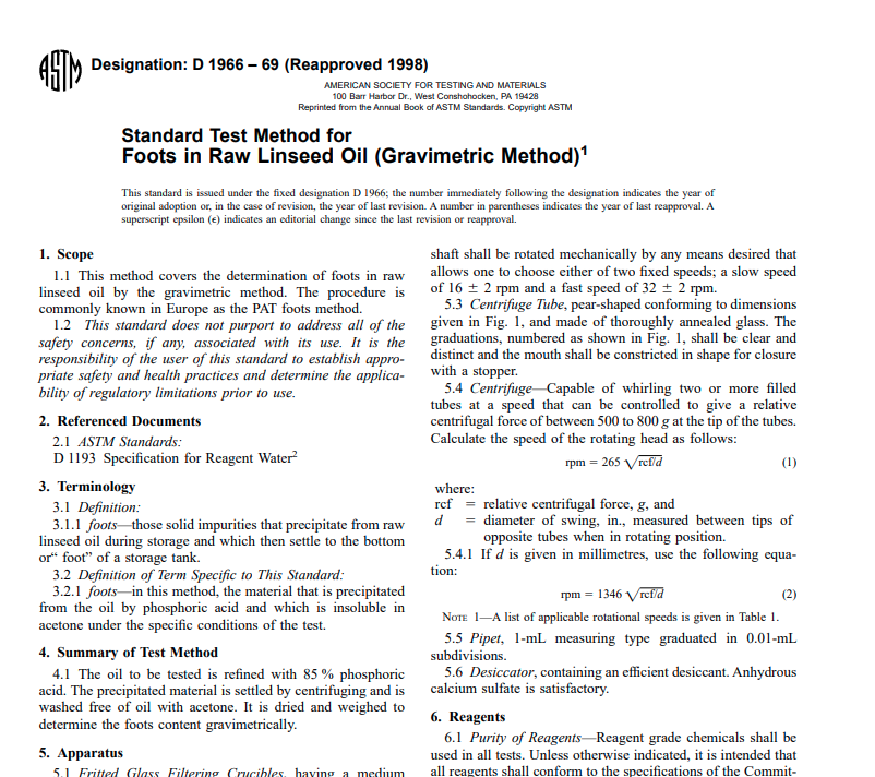 Astm D 1966 – 69 (Reapproved 1998) Pdf free download