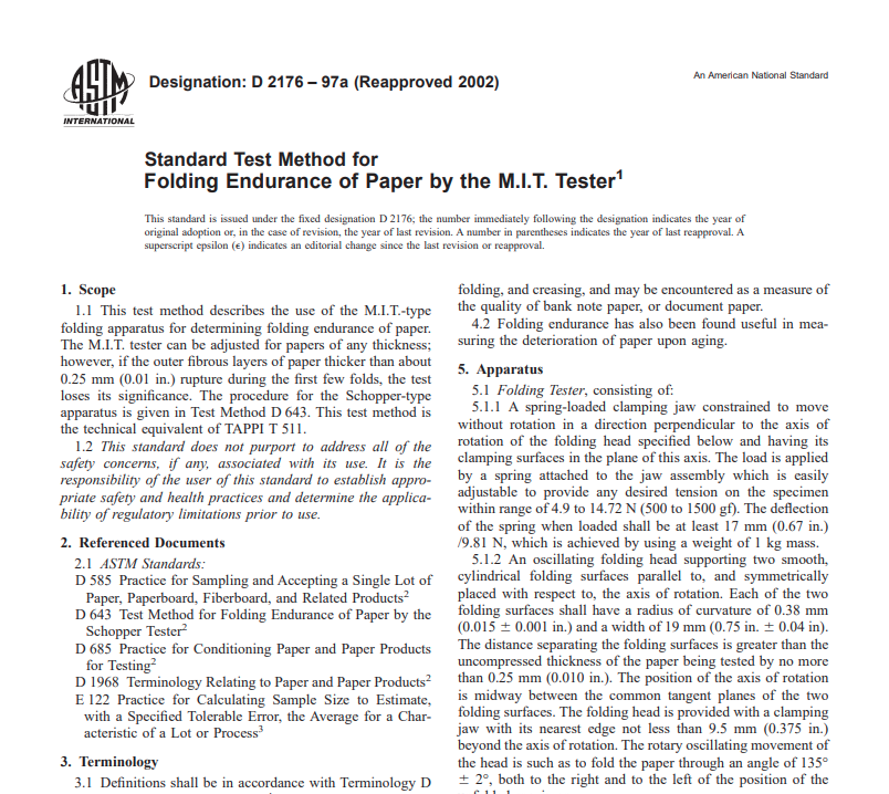 Astm D 2176 – 97a (Reapproved 2002) Pdf free download