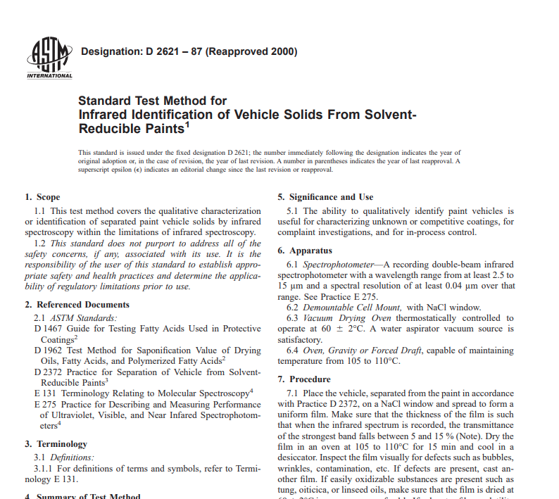 Astm D 2621 – 87 (Reapproved 2000) Pdf free download