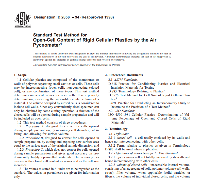 Astm D 2856 – 94 (Reapproved 1998) Pdf free download