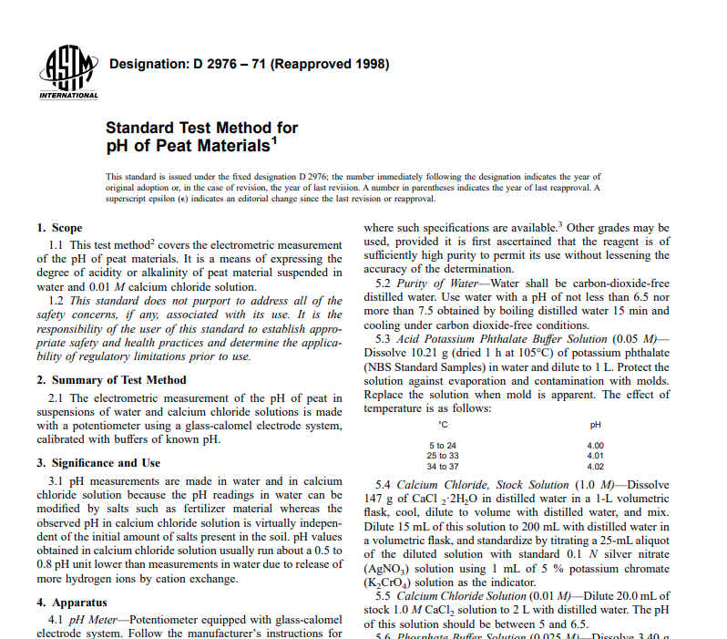 Astm D 2976 – 71 (Reapproved 1998) Pdf free download