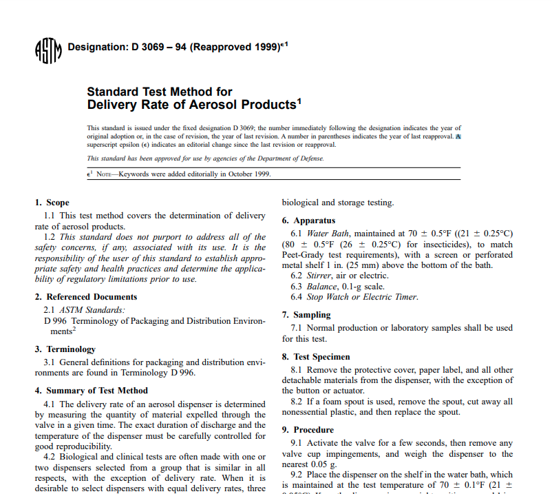 Astm D 3069 – 94 (Reapproved 1999)e1 Pdf free download