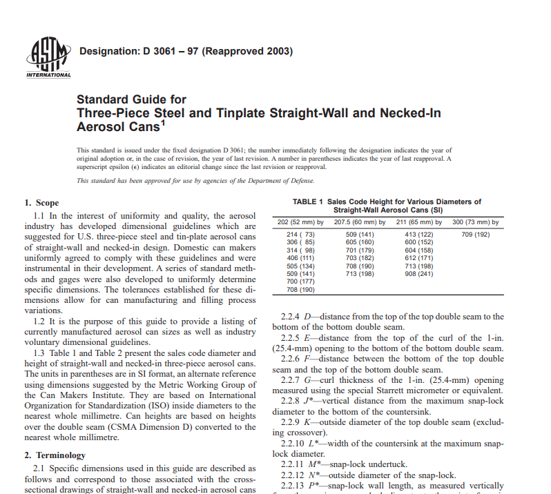 AstmD 3061 – 97 (Reapproved 2003) Pdf free download